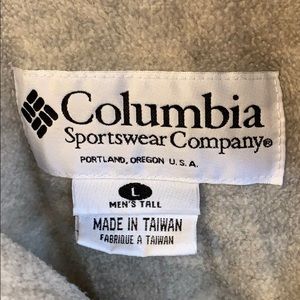 Men’s Columbia Jacket Tall Large